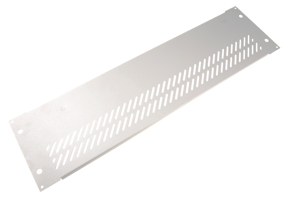 RS PRO Grey Steel, 3 U, 84 HP Ventilated 426.72mm