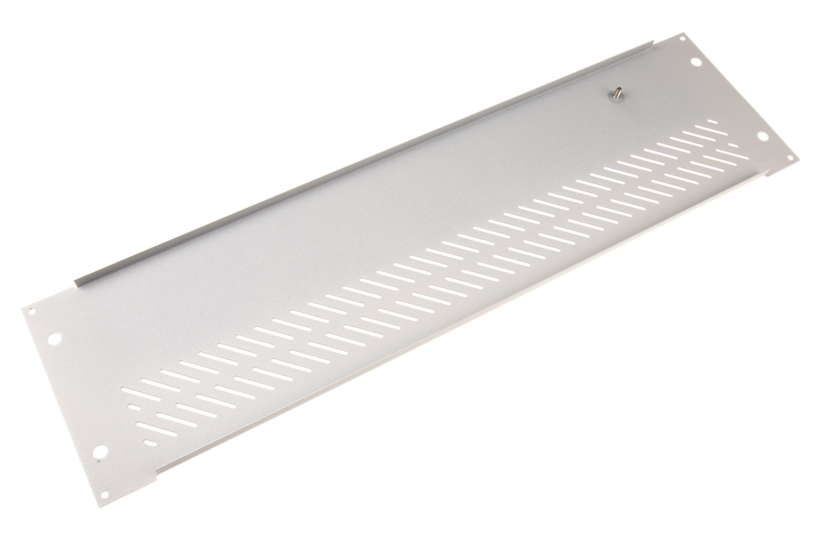 179-099 RS PRO Grey Steel, 3 U, 84 HP Ventilated 426.72mm
