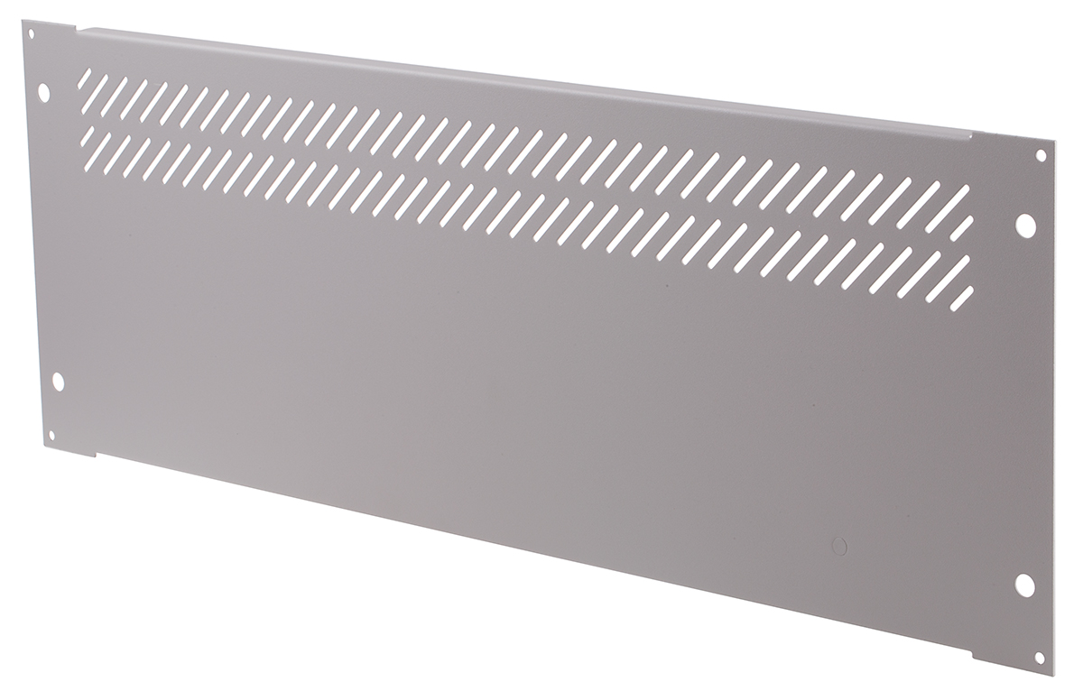 RS PRO Grey Steel, 4 U, 84 HP Ventilated 426.72mm