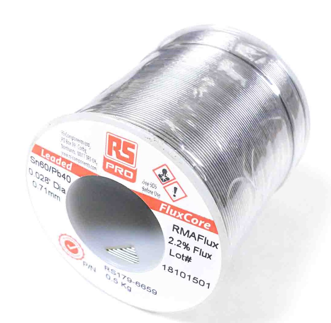 RS PRO Wire, 0.5 mm Lead Solder, 183 °C Melting Point