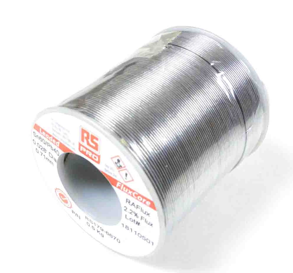 RS PRO Wire, 0.7 mm Lead Solder, 183 °C Melting Point