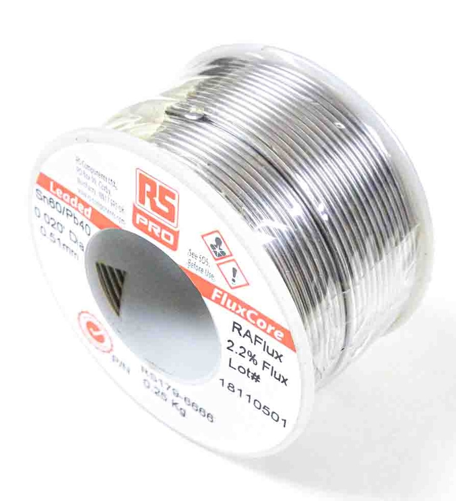 RS PRO Wire, 1.2 mm Lead Solder, 183 °C Melting Point