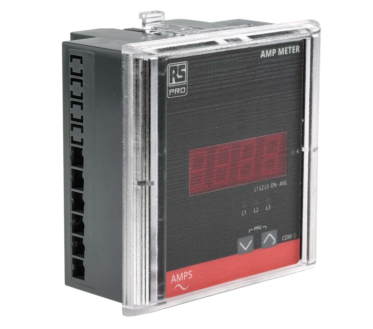 179-7573 RS PRO Digital Panel Ammeter 50 A, 90 mm x 90 mm, Class 1.0