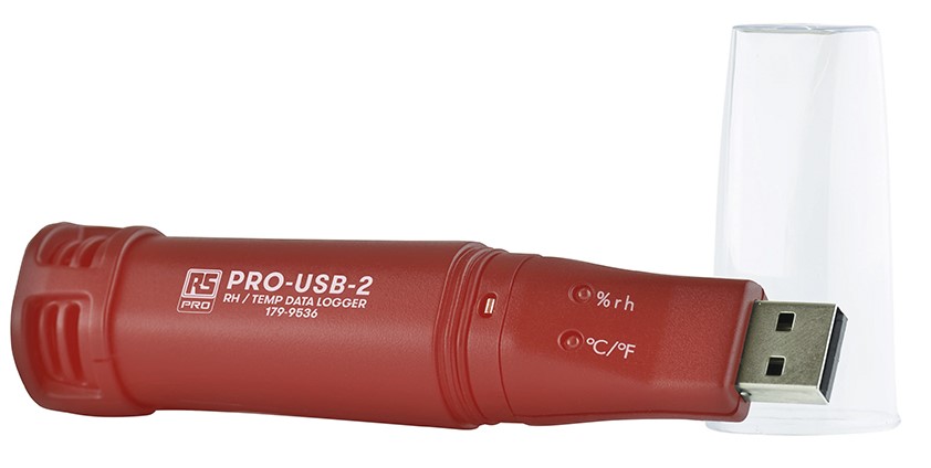 RS PRO PRO-USB-2 Temperature & Humidity Data Logger, USB