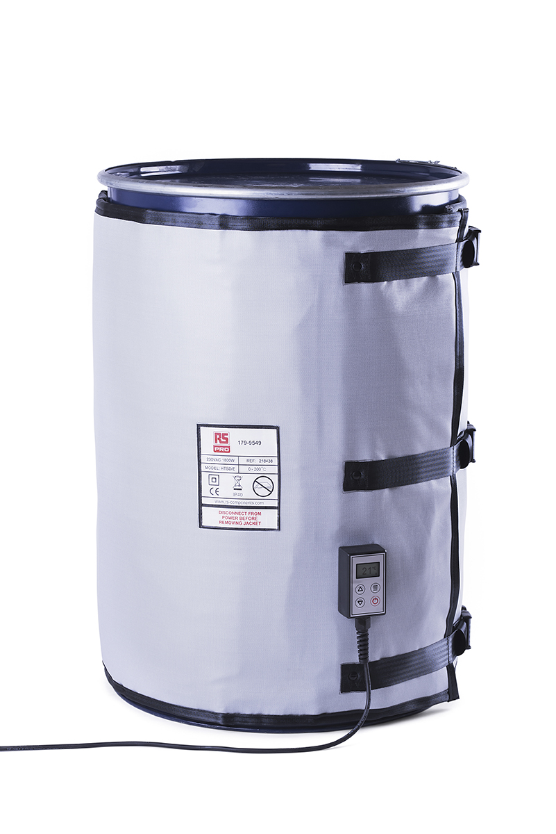 RS PRO Fibreglass Silicone Coated Fibreglass Cloth Side, 200 L, 800 x 1950 mm
