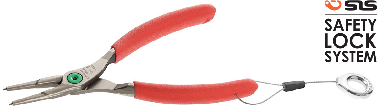 Facom 1-Piece Circlip Plier, 185mm Overall Bent Nose ESD Safe