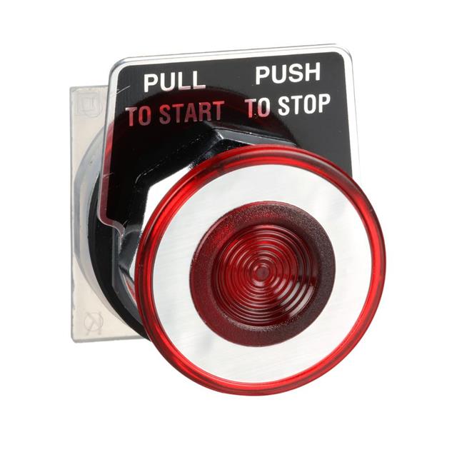 9001kr9r Schneider Electric 9001 Series, Red Push Button Head, Maintained, 30mm Cutout