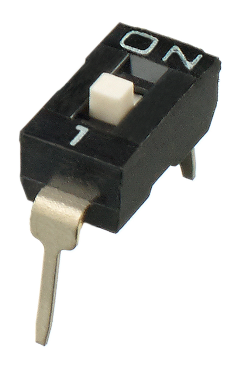 APEM 1 Way Through Hole DIP Switch SPST, Raised Actuator