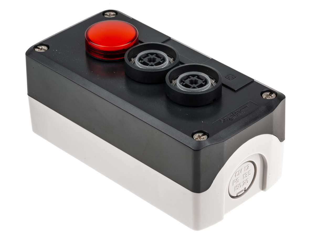xald363m Schneider Electric Spring Return Enclosed Push Button - SPST, SPST, Polycarbonate, I/O, IP66, IP67