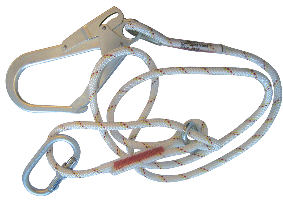 Protecta 2m Work Positioning Work Positioning Lanyard Screw Karabiner Single