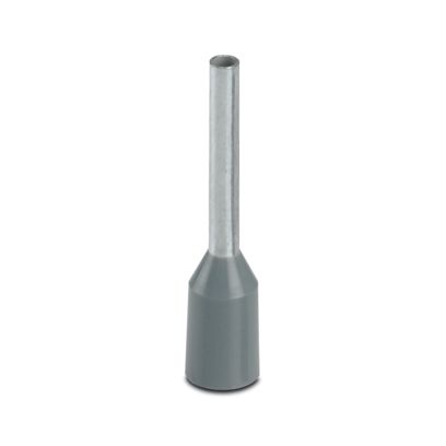 Phoenix Contact Insulated Ferrule, 10mm Pin Length, 1.3mm Pin Diameter, Grey