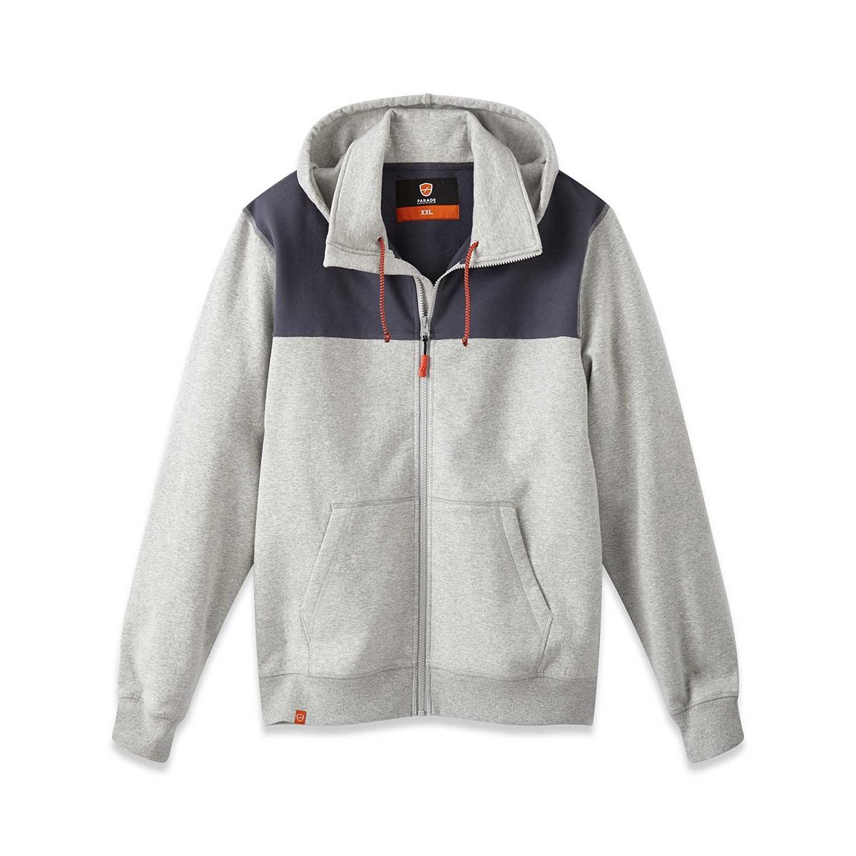 Parade OCAMPO Grey Cotton Unisex Zipper Work Hoodie 3XL