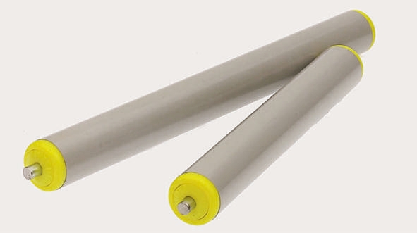 Interroll Zinc Plated Steel Round Conveyor Roller Female 50 mm Dia. x 750 mm L, Steel, 12 mm Spindle, 760mm Overall