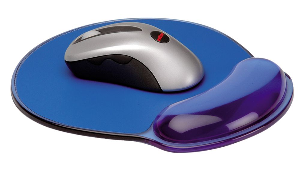 Roline Translucent Blue Polyurethane Mouse Pad 26 mm Height 227mm