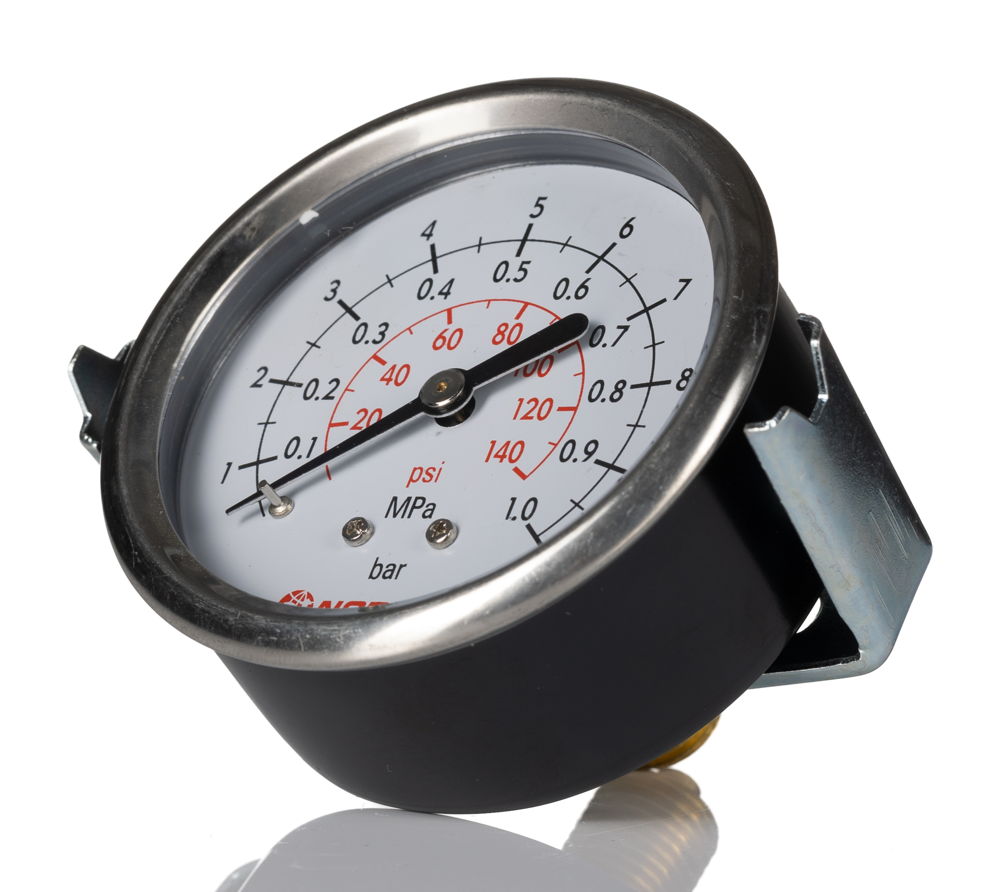 Norgren G 1/4 Threaded Pressure Gauge, 63 mm, 10 bar