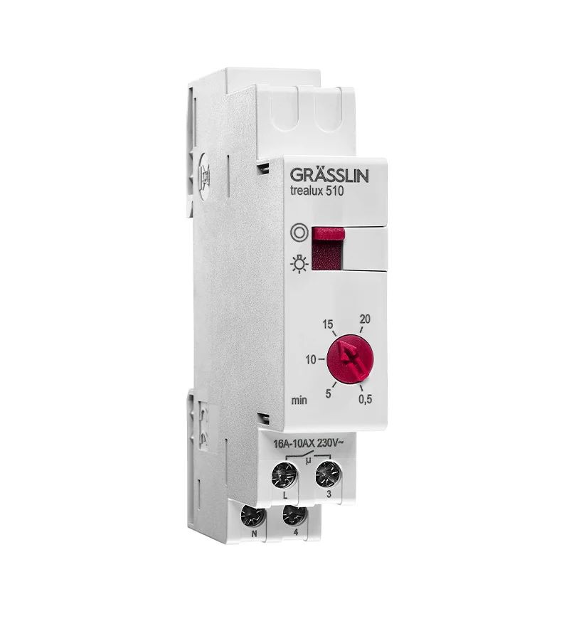 Grasslin Analogue DIN Rail Time Switch, 1-Channel 230 V ac