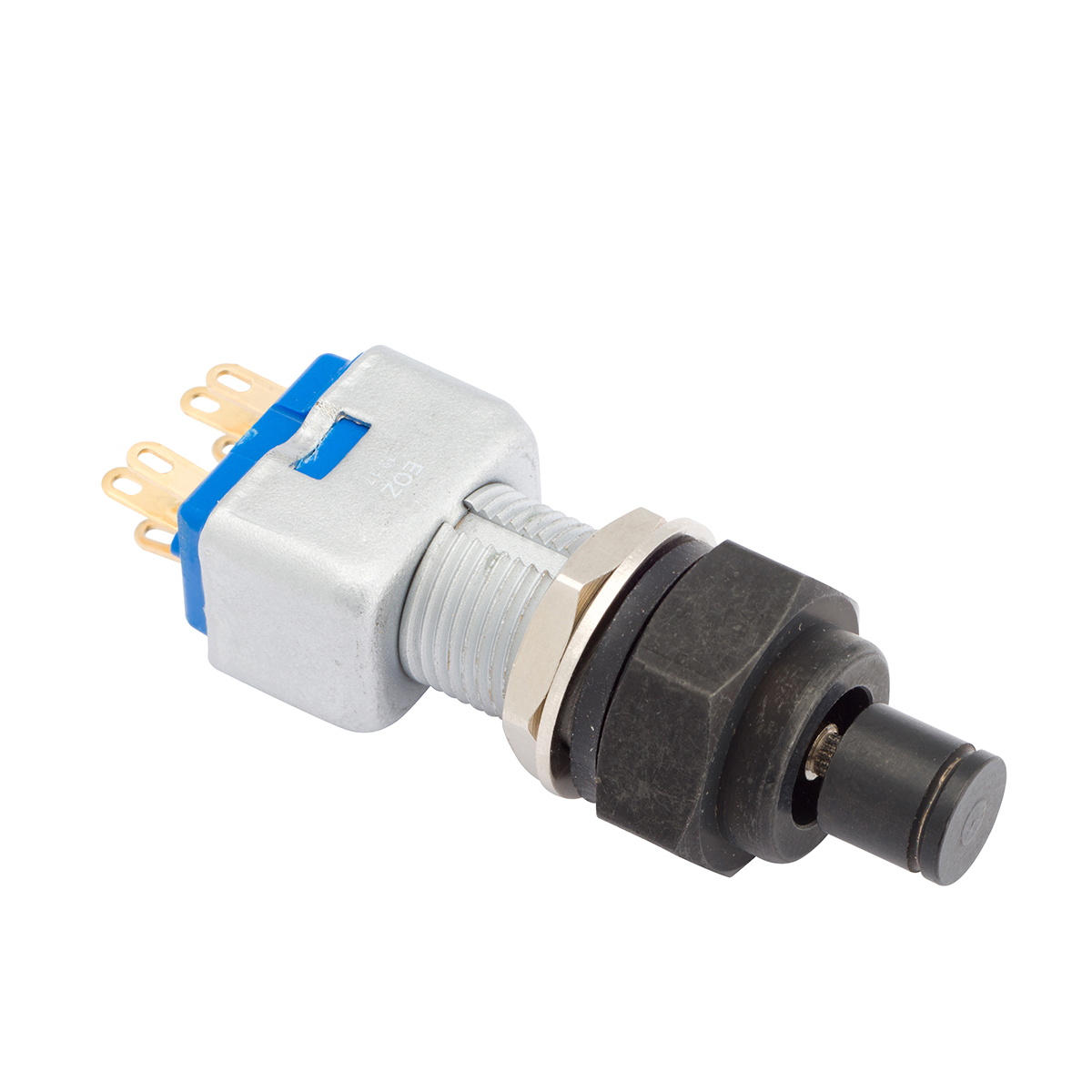 EOZ DJET Series Push Button Switch, Momentary, Panel, 10.2 mm Cutout, DPDT, IP65, IP67