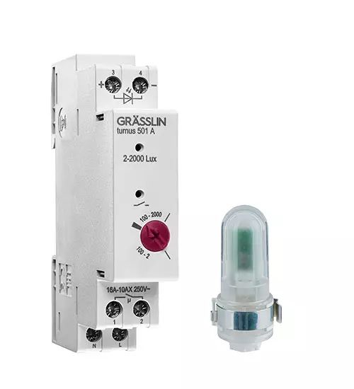 Grasslin Analogue DIN Rail Time Switch, 1-Channel 230 V ac
