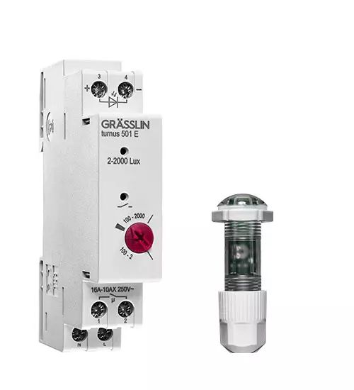 Grasslin Analogue DIN Rail Time Switch, 1-Channel 230 V ac