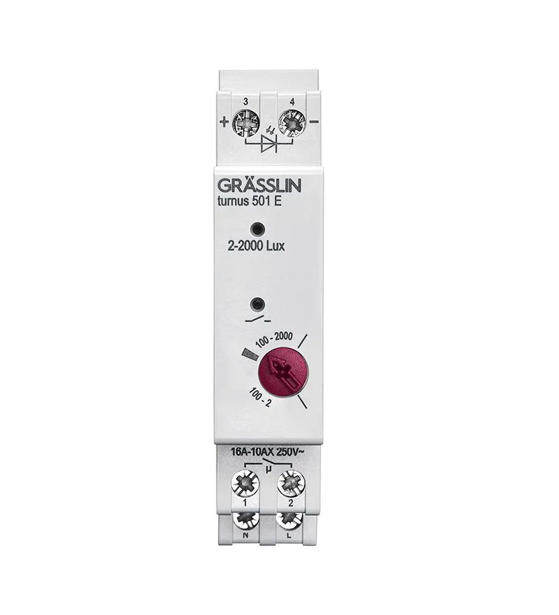 181800141 Grasslin Analogue DIN Rail Time Switch, 1-Channel 230 V ac