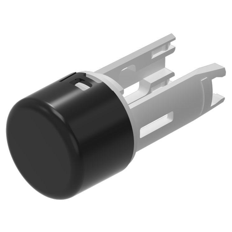 EAO Indicator Lens Round Style, Black, 7.5 mm diameter