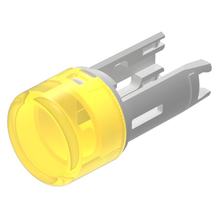 EAO Indicator Lens Round Style, Yellow, 7.5 mm diameter