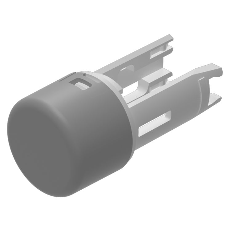 EAO Indicator Lens Round Style, Grey, 7.5 mm diameter