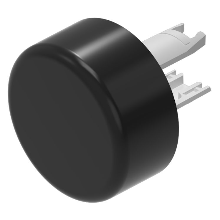 EAO Indicator Lens Round Style, Black, 13.8 mm diameter