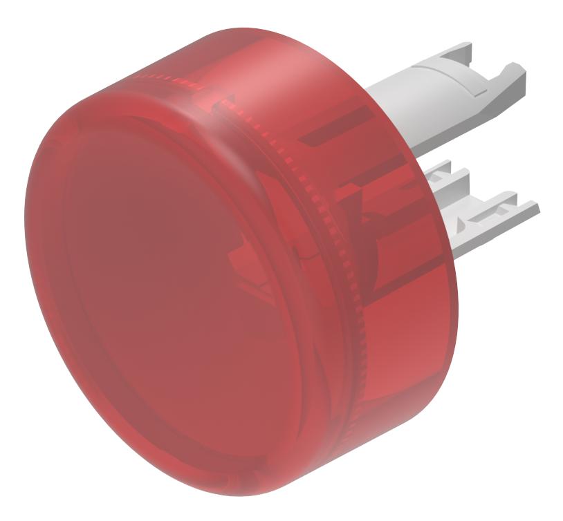 EAO Red Round Push Button Lens for Use with Push Button