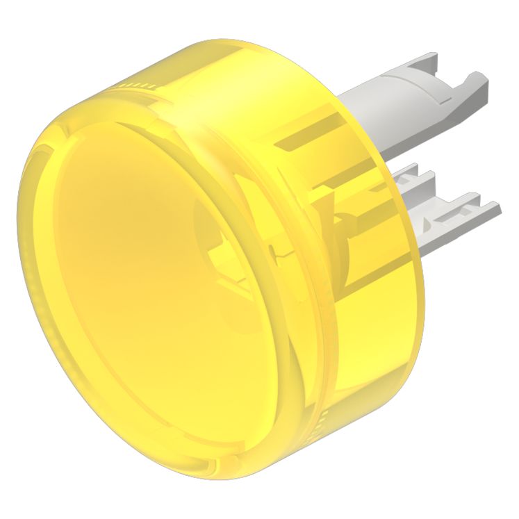 EAO Indicator Lens Round Style, Yellow, 13.8 mm diameter