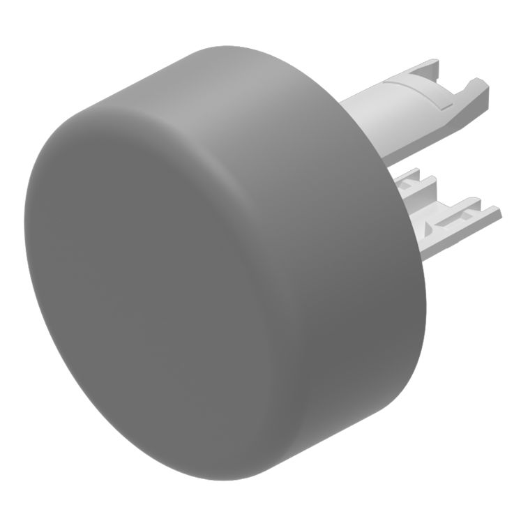 EAO Indicator Lens Round Style, Grey, 13.8 mm diameter