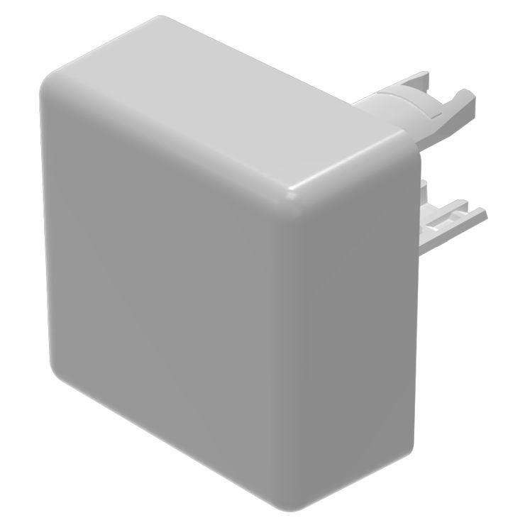 EAO Indicator Lens Square Style, Grey, 13.8 mm Long