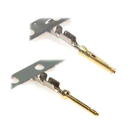 Norcomp, 180 Series, Male Crimp D-Sub Connector Contact, Gold over Nickel Pin 24 AWG