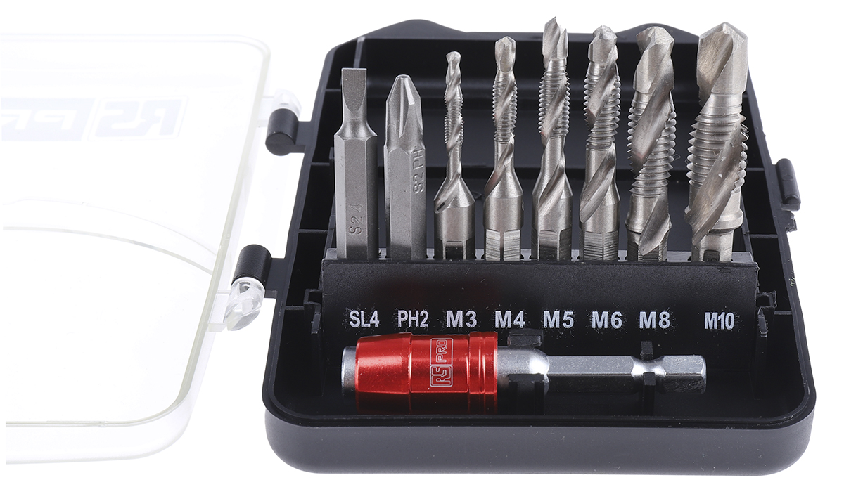 180-7091 RS PRO Tap & Drill Set, Metric Standard