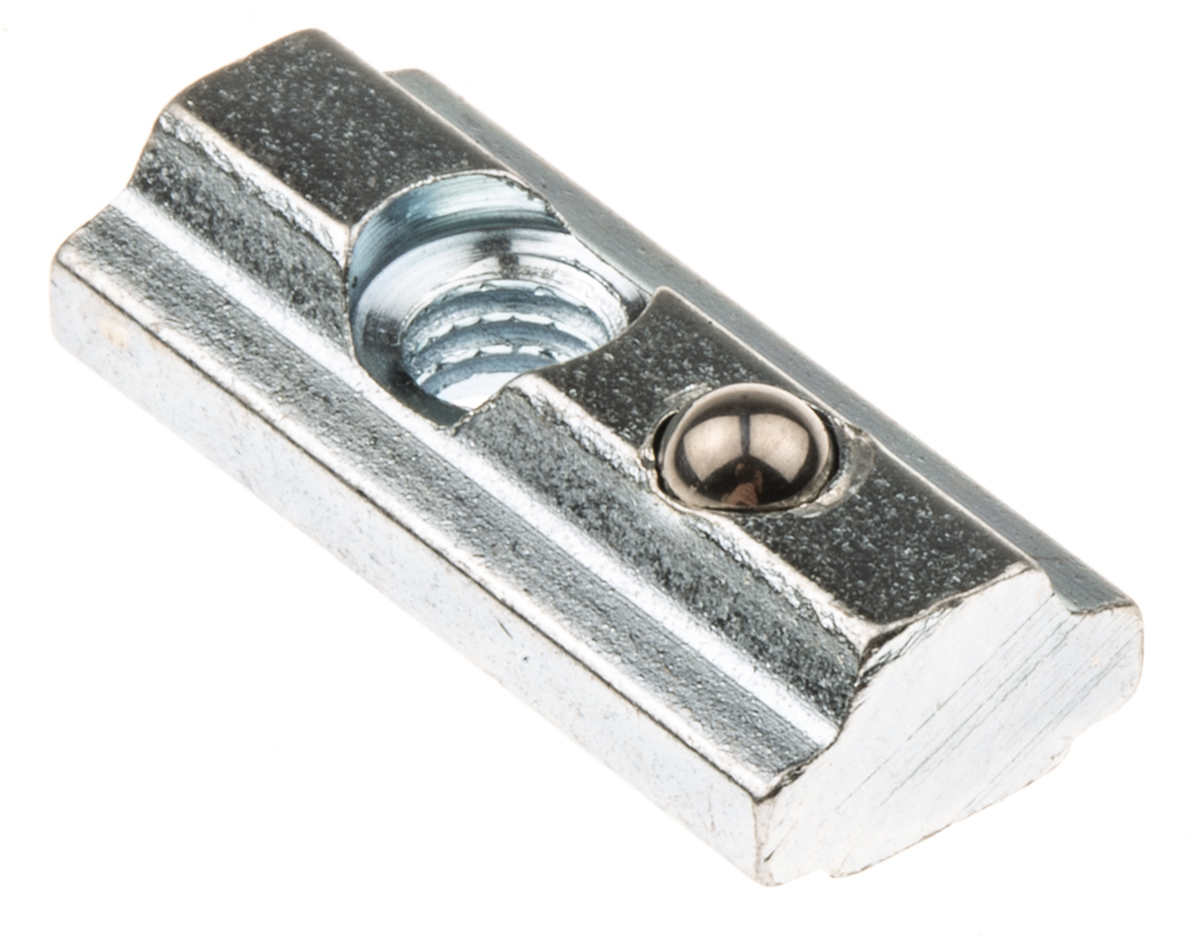RS PRO M4 T-Slot Nut, Connecting Component, Strut Profile 20 mm, Groove Size 5 mm