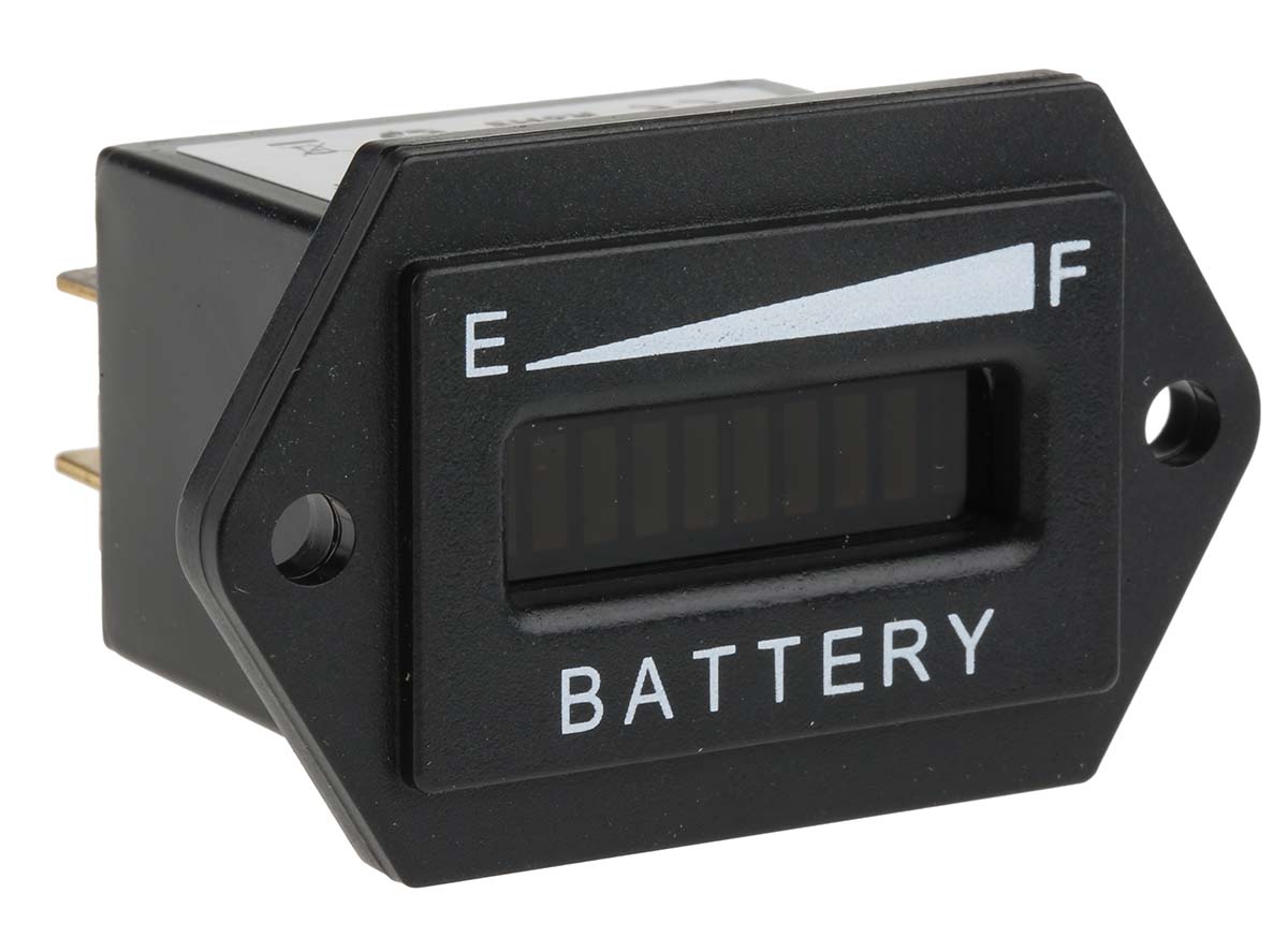 RS PRO Digital Voltmeter DC, LED Display, 25 mm, 37 mm