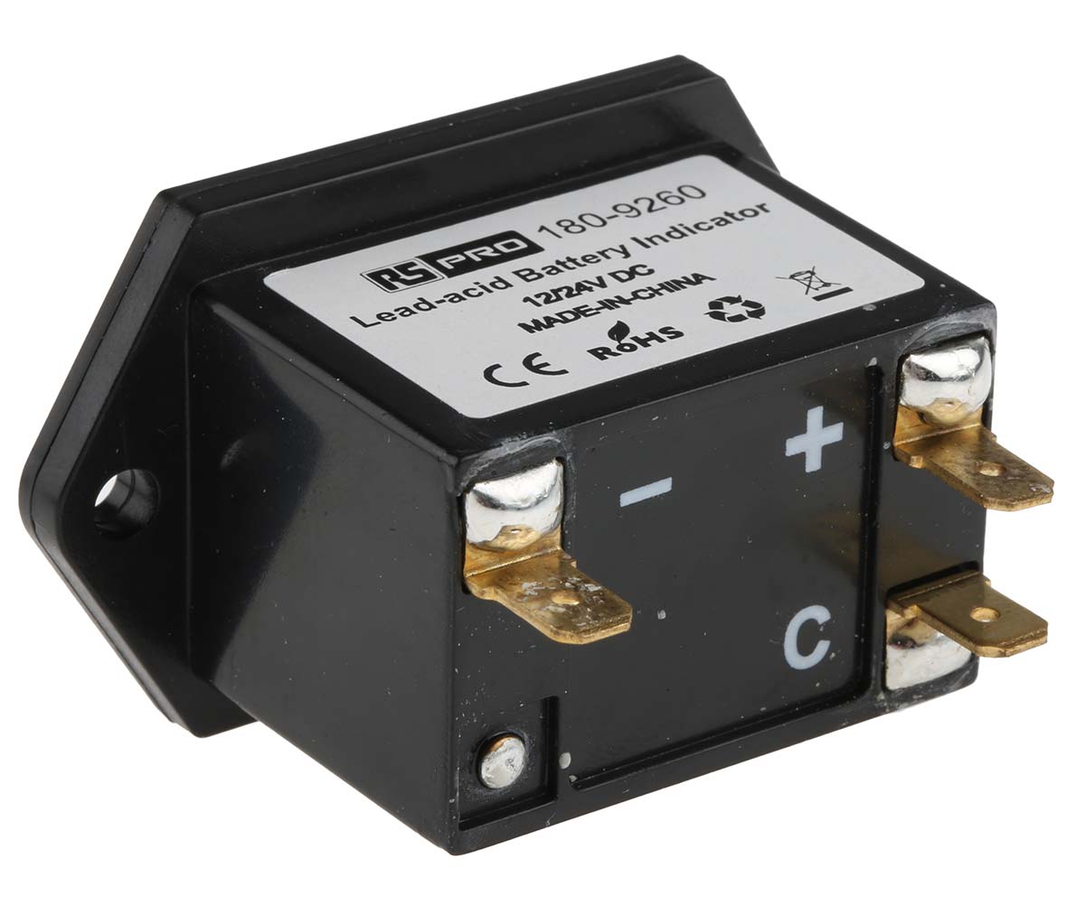 180-9260 RS PRO Digital Voltmeter DC, LED Display, 25 mm, 37 mm