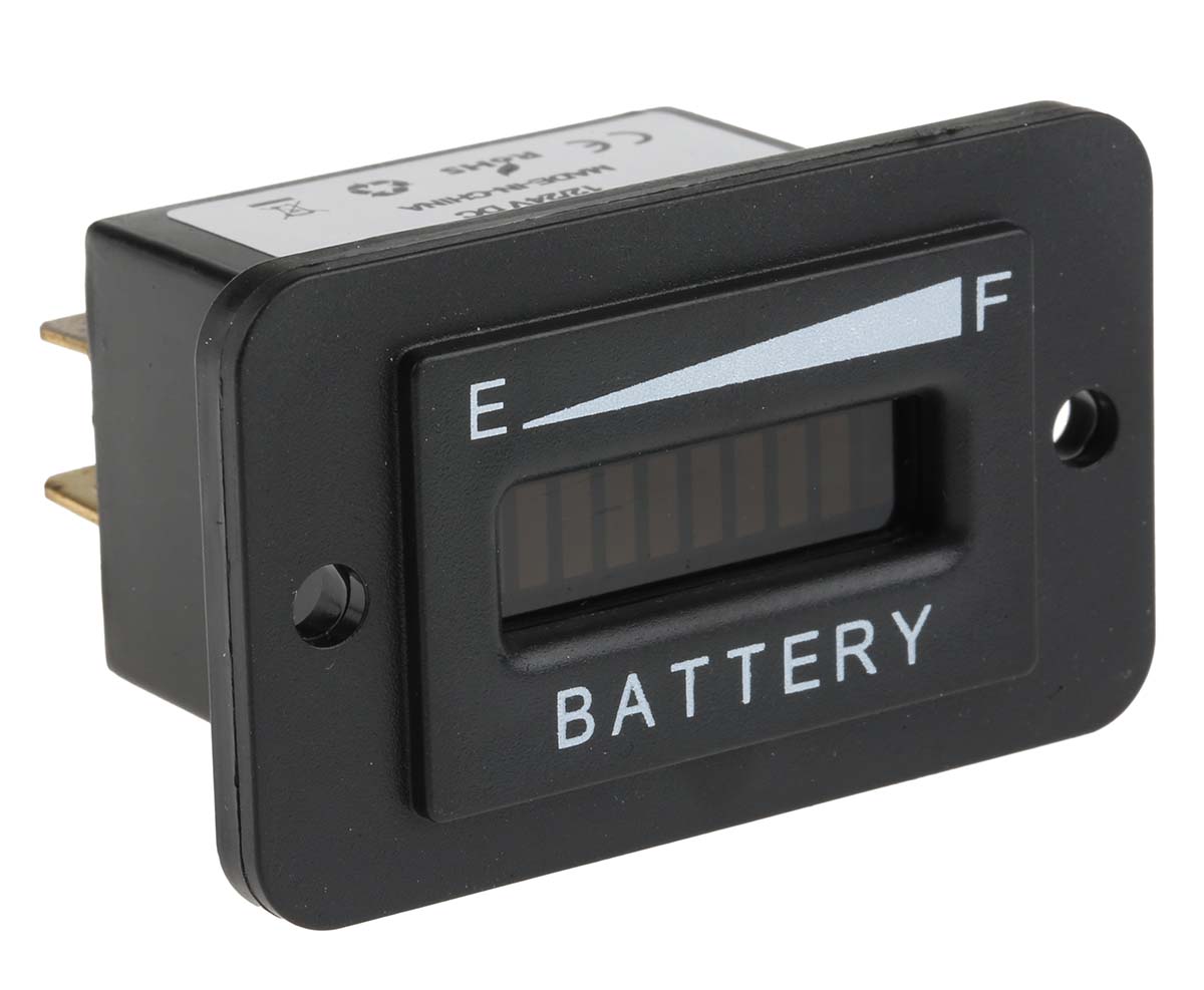 RS PRO Digital Voltmeter DC, LED Display, 25 mm, 37 mm