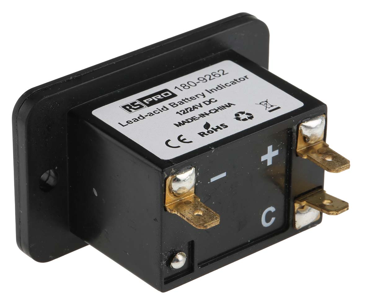 180-9262 RS PRO Digital Voltmeter DC, LED Display, 25 mm, 37 mm