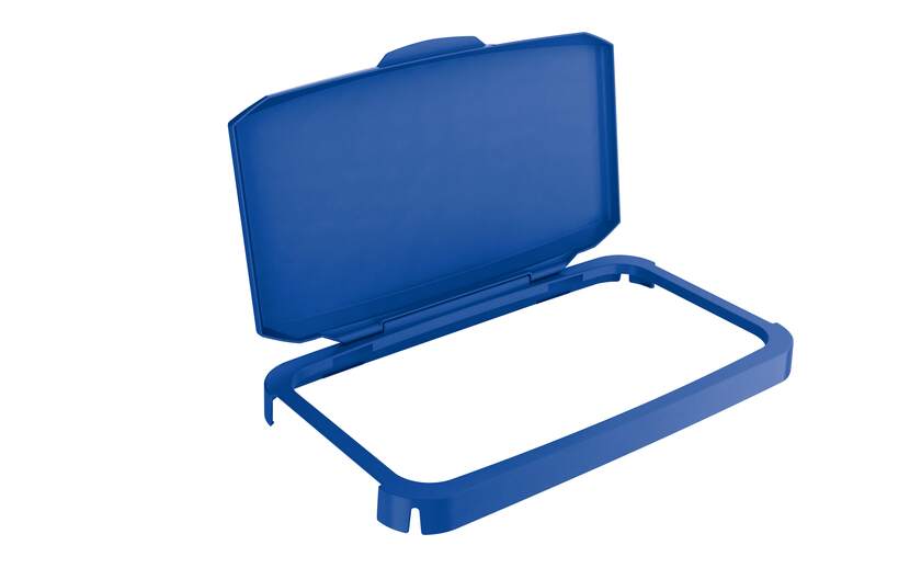 Durable Blue Plastic Waste Bin Lid for DURABIN, 285 mm