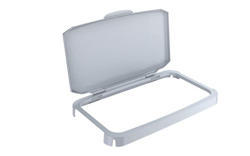Durable Grey Plastic Waste Bin Lid for DURABIN, 285 mm