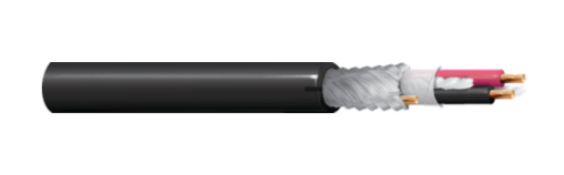 Belden 1800F Series 2 Core Screened, 5.33 mm OD, 152 m, Black