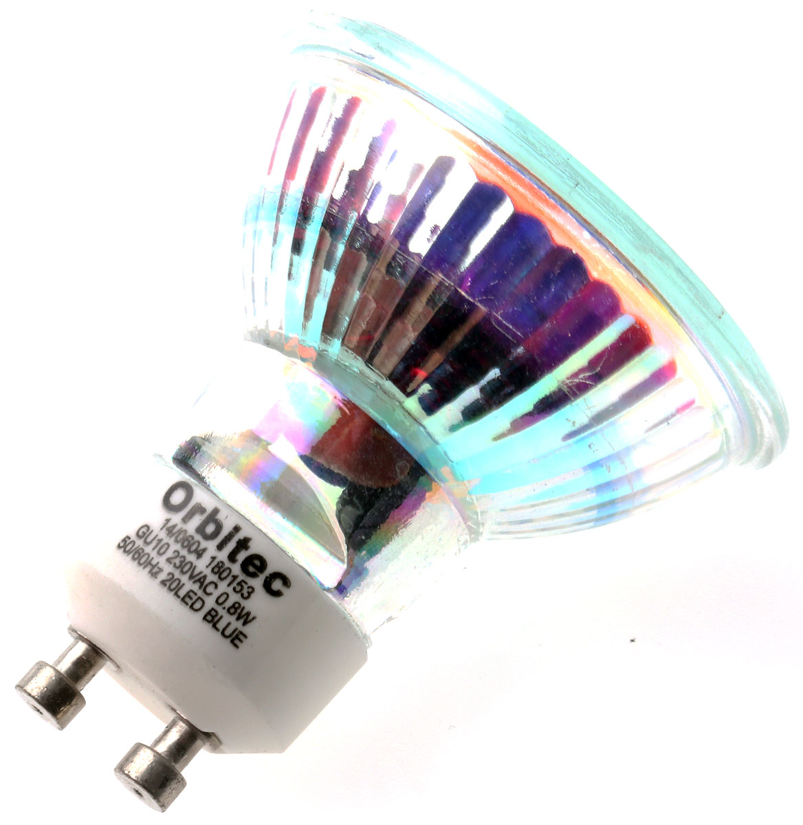 180153 Orbitec PAR16 GU10 LED Reflector Lamp 4 W, Blue, Reflector shape