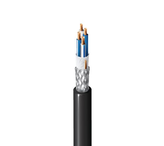 Belden 1804A Series 4 Core Screened, 2.92 mm OD, 152 m, Black