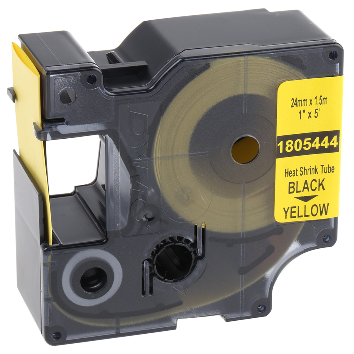 Dymo Black on Yellow Label Printer Tape, 1 m Length, 24 mm Width