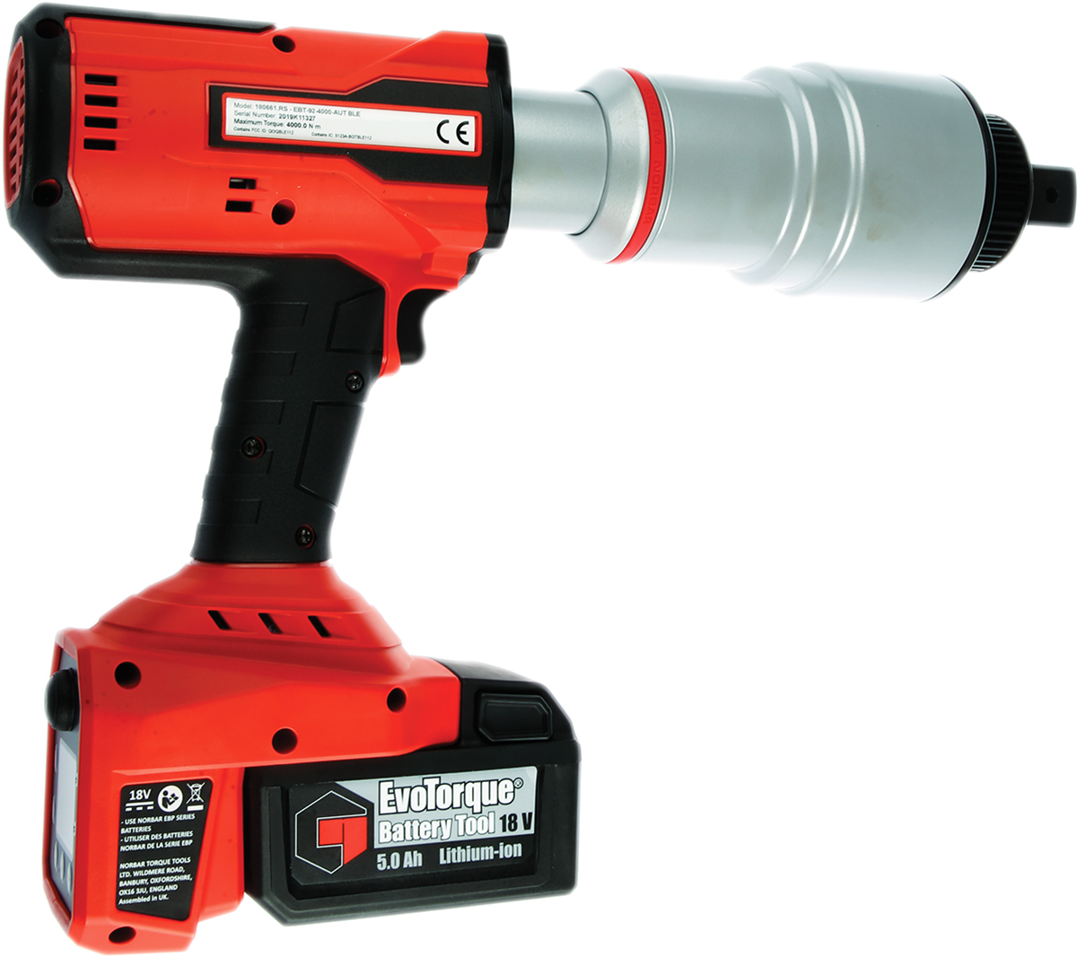 180661 Norbar Torque Tools  EBT-92-4000 Auto 2 Speed Cordless Torque Wrench EBT-92 4000 Nm 2 Type G - British 3-Pin