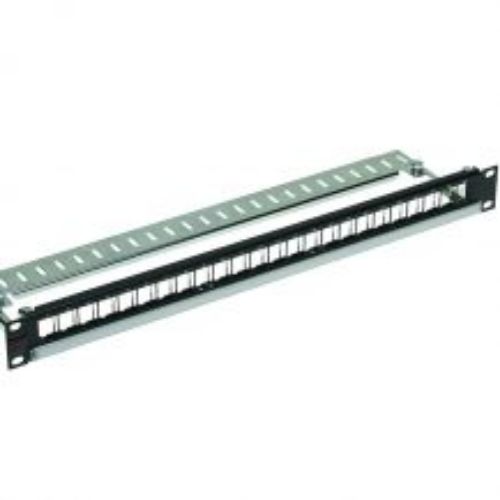 Molex Premise Networks PowerCat Series Cat5e 24 Port RJ45 RJ Patch Panel F/UTP 1 U White, Black