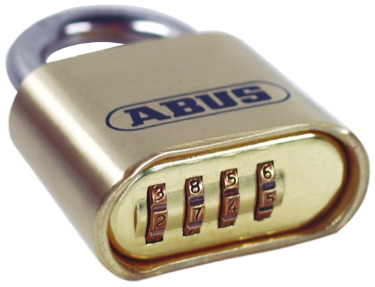 180ib50 ABUS Keyed Brass, Stainless Steel Weatherproof Padlock Weatherproof, 8 mm Shackle, 53 mm Body