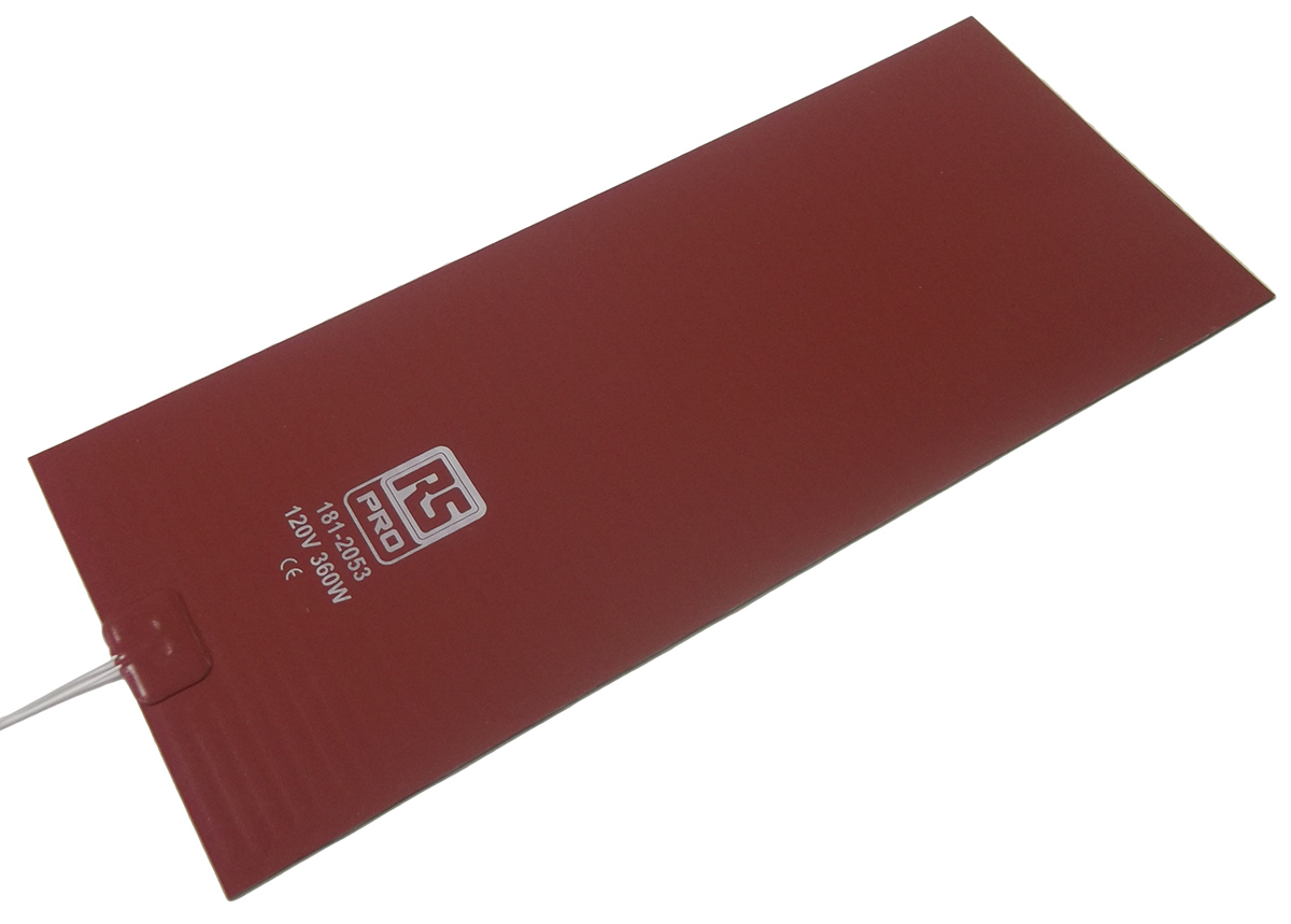 RS PRO Silicone Heater Mat, 120V ac, 360 W Rectangle, 14 in 6in