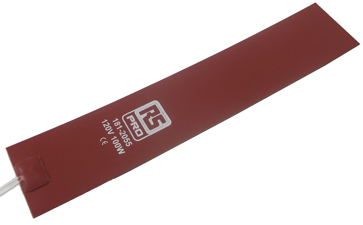 RS PRO Silicone Heater Mat, 120V ac, 100 W Rectangle, 10 in 2in